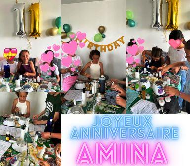 Anniversaire Amina 11 ans – Samedi 17 Juin 2023 à 14h00 à Morangis – Forfait 8 enfants (complet)
